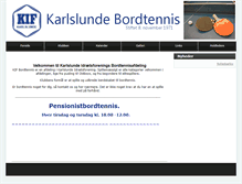 Tablet Screenshot of bordtennis.karlslunde-if.dk